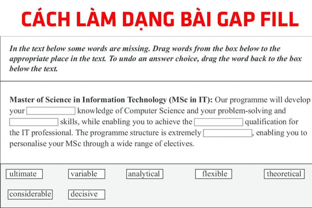 Cách làm dạng bài Gap-filling summary