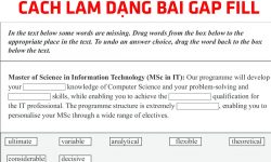 Cách làm dạng bài Gap-filling summary