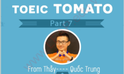 Tải miễn phí bộ chữa đề Toeic Tomato Part 7 [PDF]