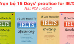 Download trọn bộ sách 15 Days Practice for IELTS