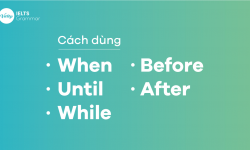 Cách dùng WHEN, WHILE, BEFORE và AFTER trong tiếng Anh và bài tập