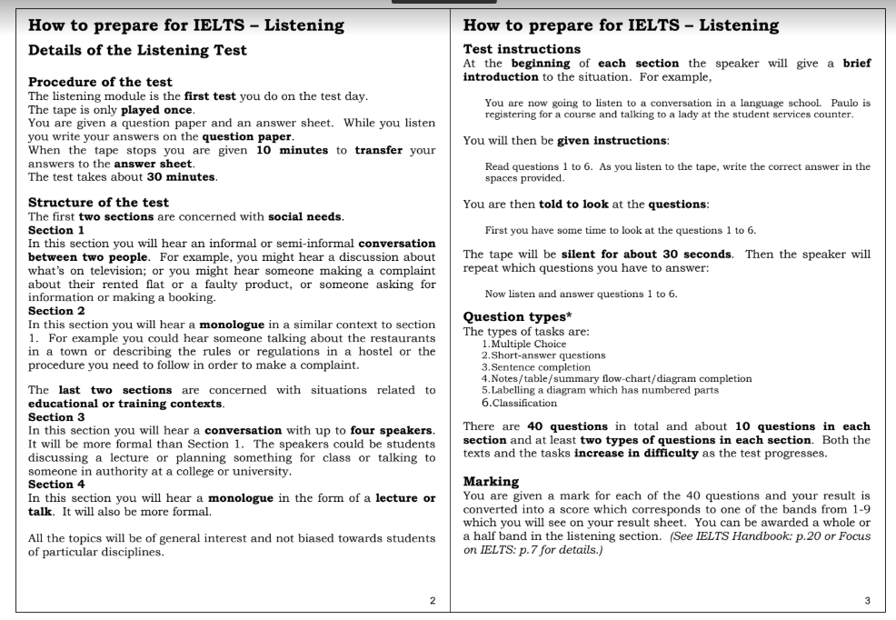 How to prepare for IELTS Listening, Reading, Writing, Speaking 