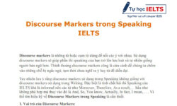 Discourse Markers trong Speaking IELTS