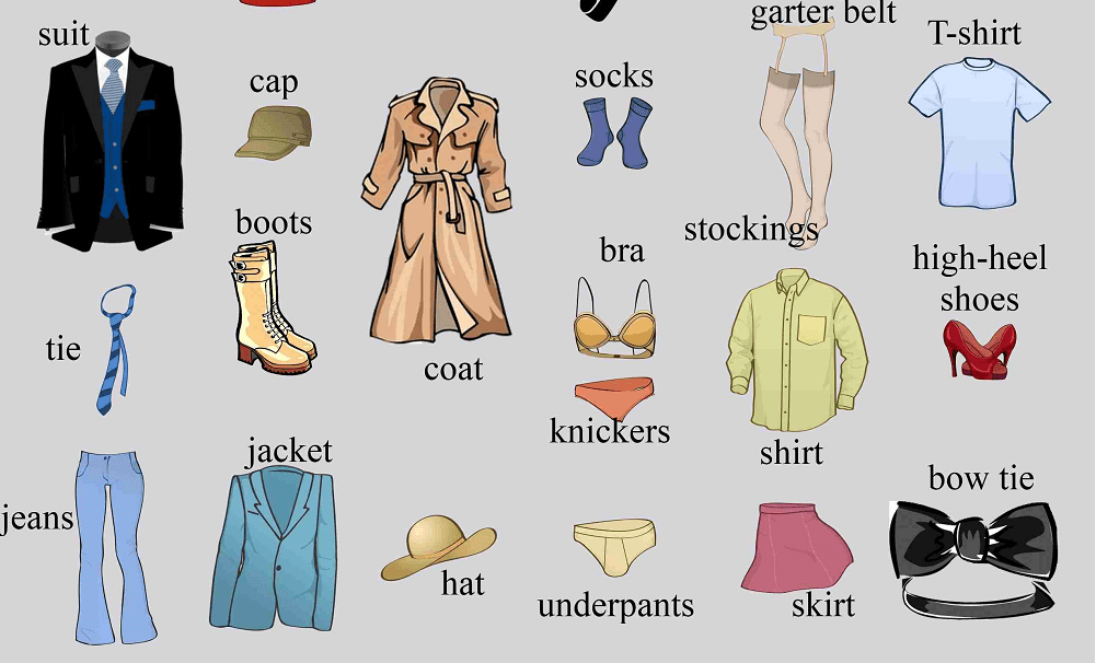 Từ vựng tiếng Anh về quần áo