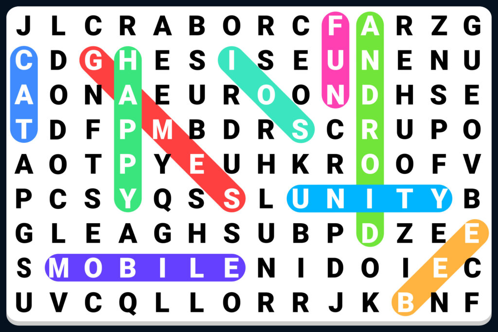 Infinite Word Search Puzzles