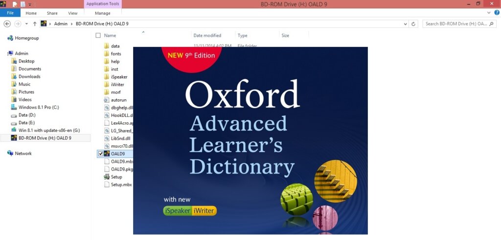 Phần mềm học tiếng Anh Oxford Dictionary