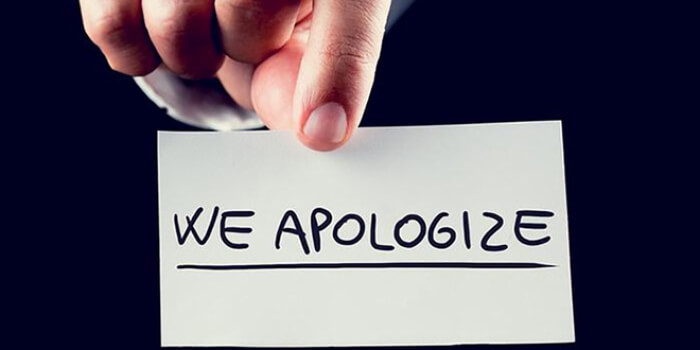 Cấu trúc Apologize