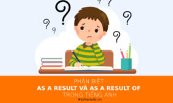 Phân biệt As a result và As a result of trong tiếng Anh