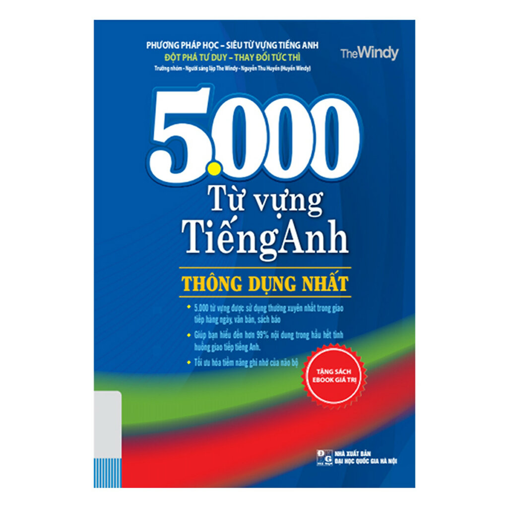 Sách học cho người mới bắt đầu 5000 từ vựng tiếng Anh thông dụng nhất