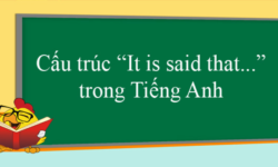 Cách sử dụng cấu trúc ‘’it is said that’’ trong tiếng Anh