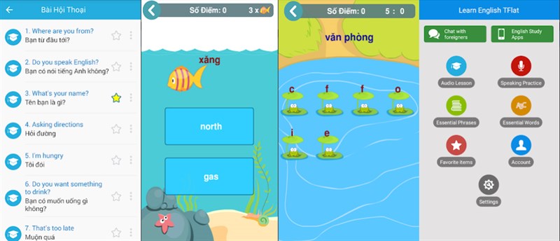 Học tiếng anh giao tiếp TFlat